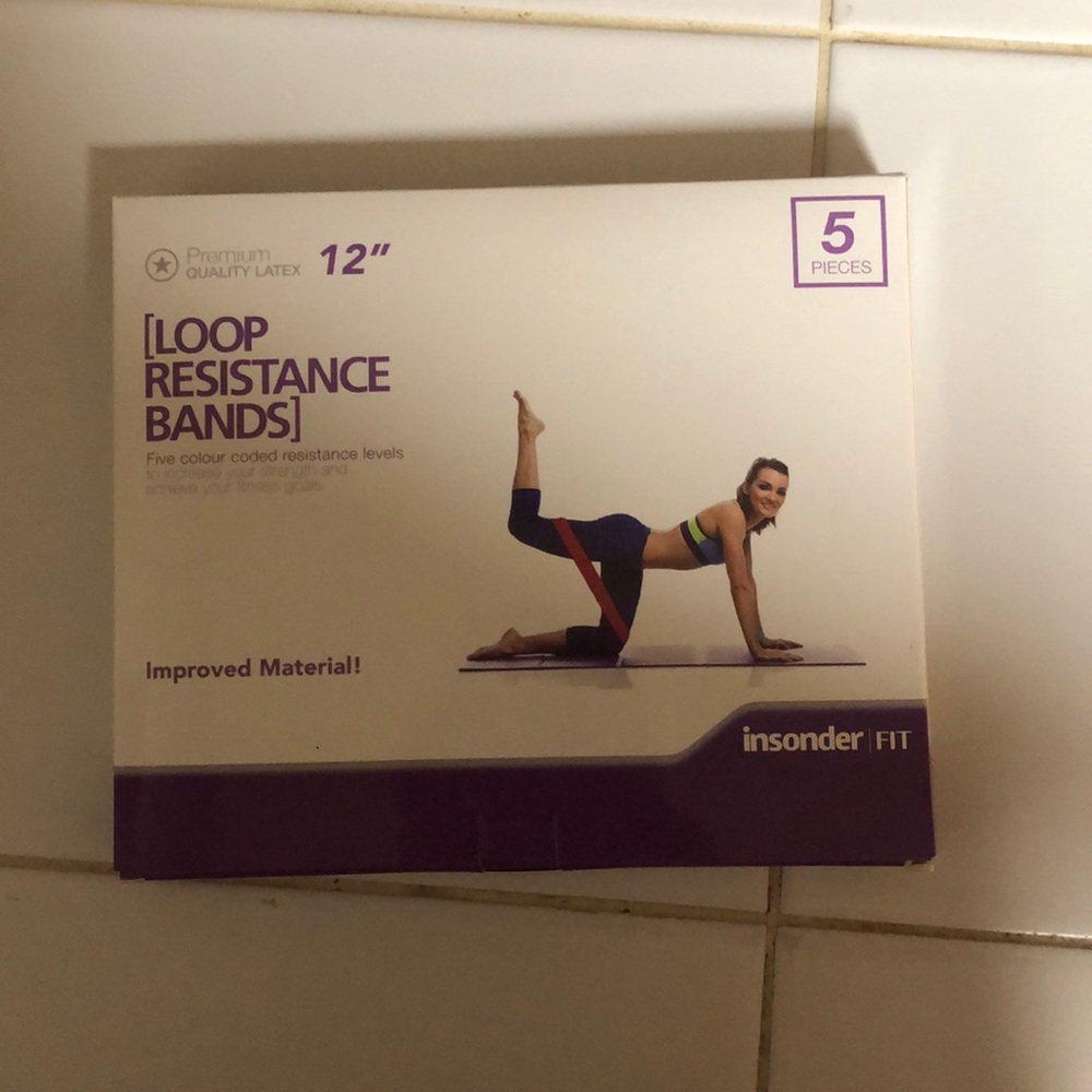 Set of 5 12” Loop resistance bands